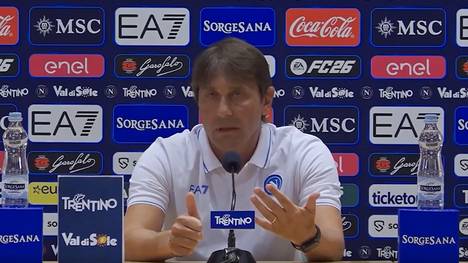 Napoli-Coach Antonio Conte reagiert auf die Kritik an ihm, er würde kein Team zu europäischem Erfolg führen. Er fordert die Journalisten auf, besser zuerst die Fakten zu prüfen.