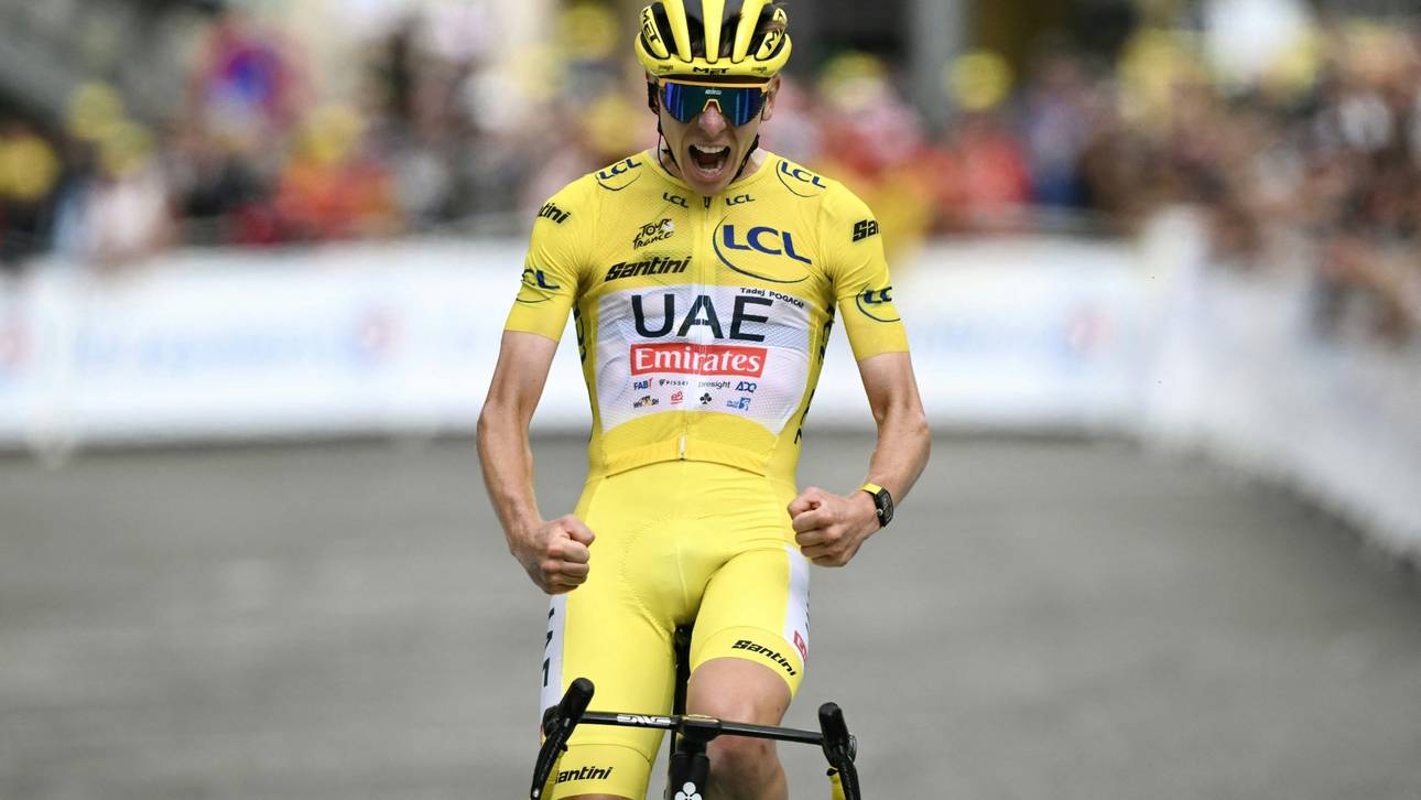 Pogacar gewinnt 14. Tour-Etappe und bleibt in Gelb