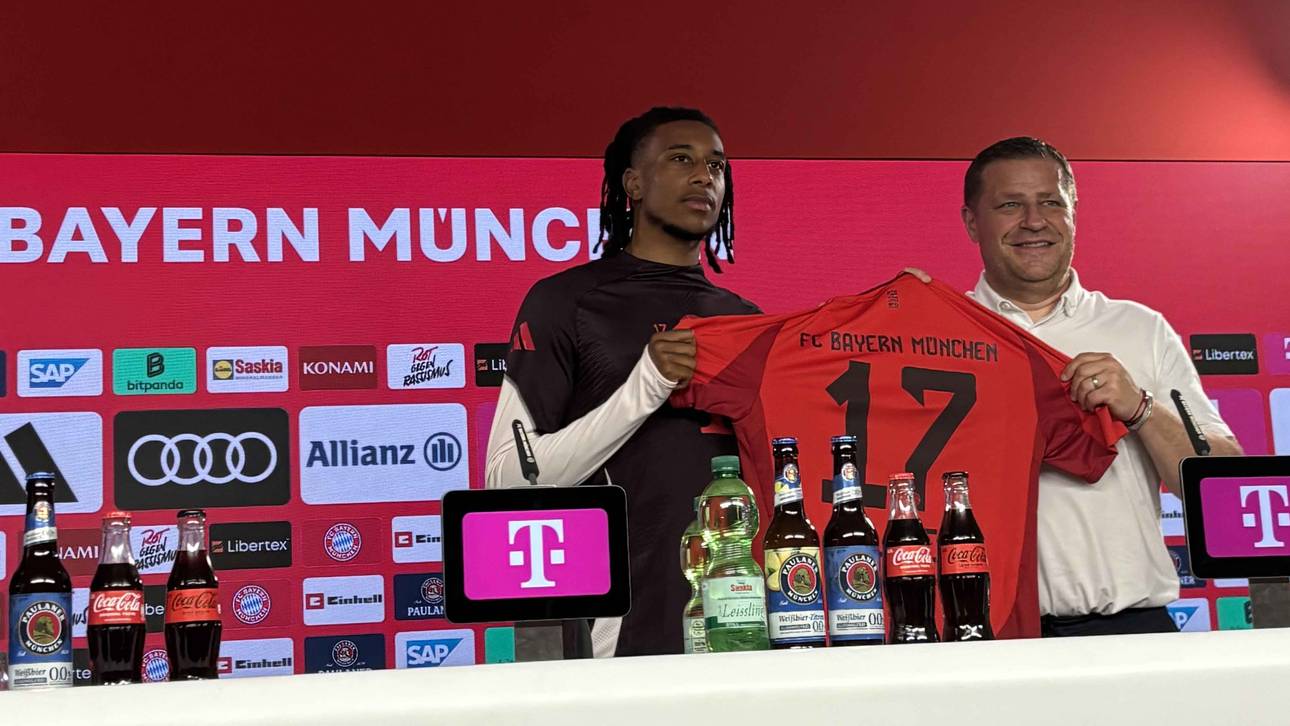 Michael Olise wurde auf der Bayern-PK offiziell vorgestellt
