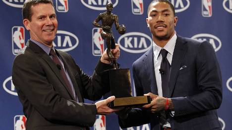 Derrick Rose gewann als jüngster Spieler die NBA-Trophäe