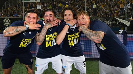 Parma Calcio feiert den Aufstieg in die Serie A