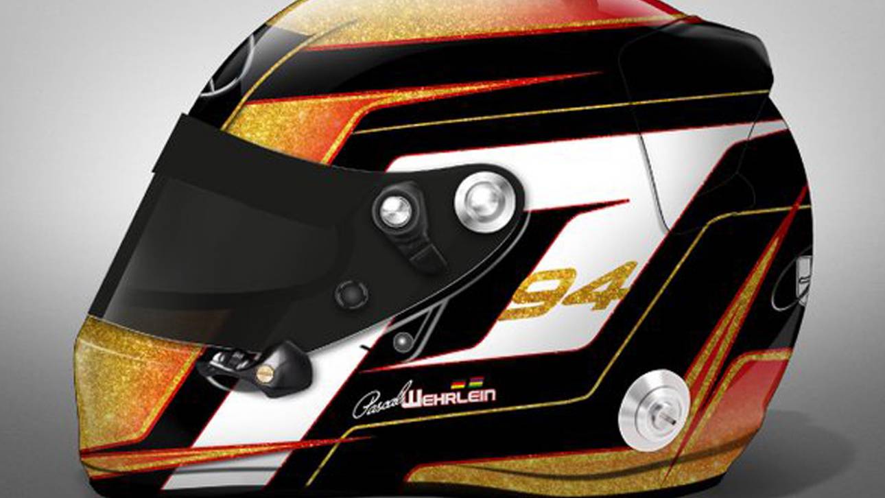 Wehrlein präsentiert neues Helmdesign