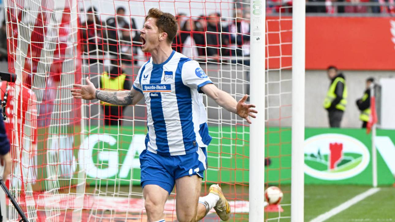 Sebastian Grönning traf doppelt für Hertha auf dem Betzenberg