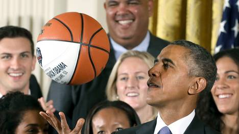 US-Präsident Barack Obama liebt Basketball