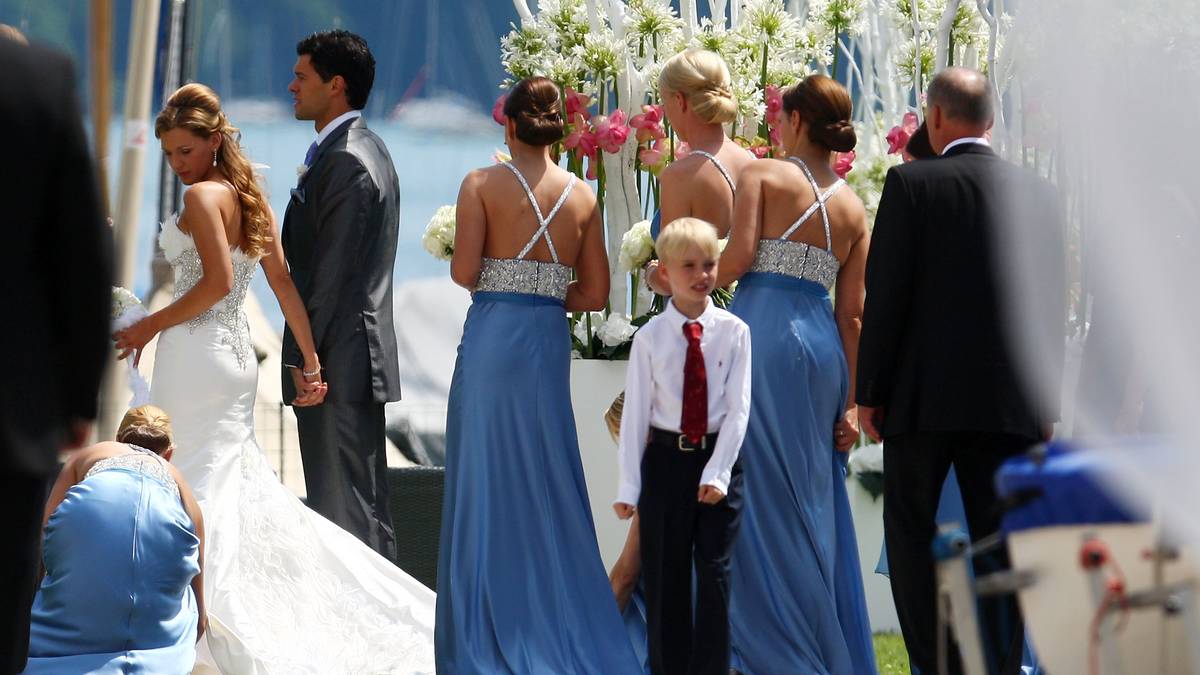 ..die am 15. Juli 2008 in Starnberg im Bayerischen Yacht Club heirateten