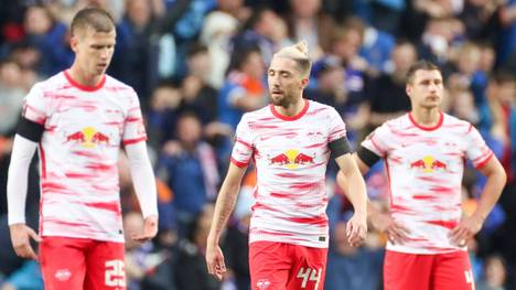 Schwere Tage für RB Leipzig. In der Bundesliga ist man auf Platz fünf abgerutscht. Die CL-Quali ist in Gefahr. In der Europa League setzte es das Aus gegen die Glasgow Rangers.