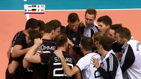 Die deutschen Volleyball-Herren sind in Baku weiterhin auf Medaillenkurs