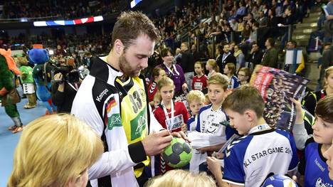 Handball-Europameister Andreas Wolff beim All Star Game der DKB HBL