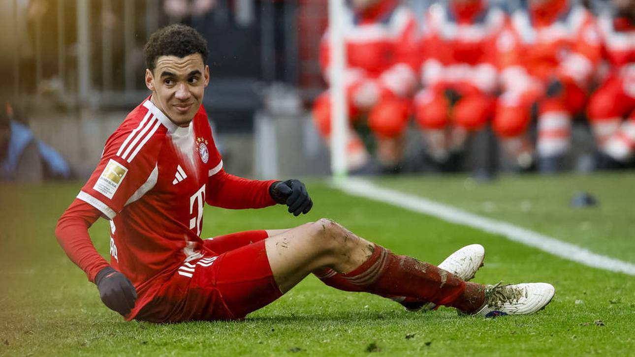 Jamal Musiala beim Spiel gegen Frankfurt