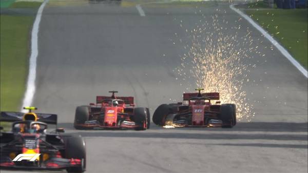 Sebastian Vettel und Charles Leclerc kollidieren in Brasilien