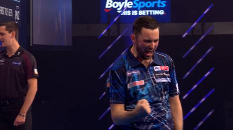 Weltmeister Luke Humphries zerlegt im Halbfinale des Darts World Grand Prix Ryan Joyce mit 5:0 und kann im Finale gegen Mike de Decker seinen Titel verteidigen.