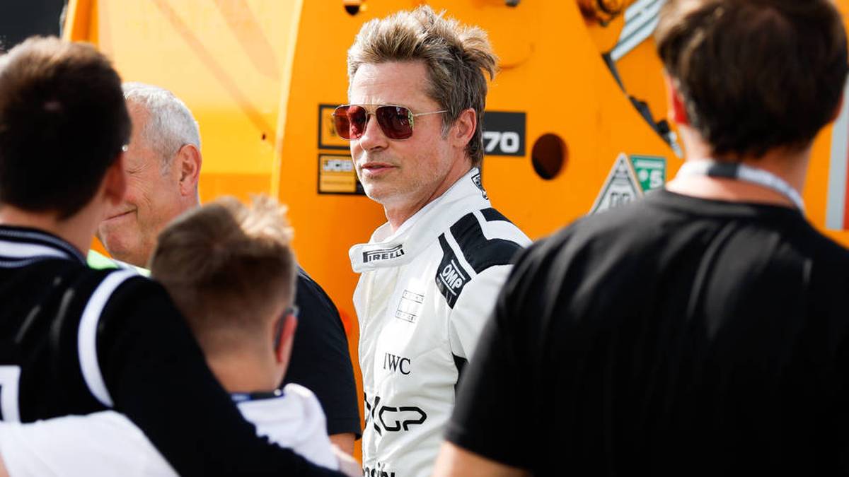 Brad Pitt sorgt in Silverstone mit seiner Filmcrew für Aufregung