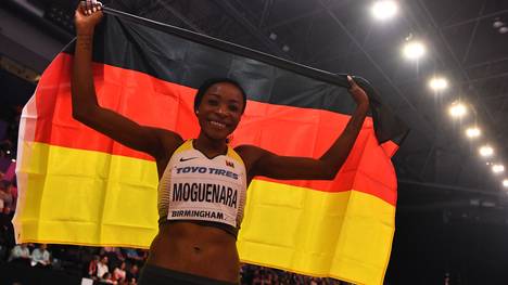 Sosthene Moguenara holte die dritte Medaille für den DLV bei der hallen-WM in Birmingham
