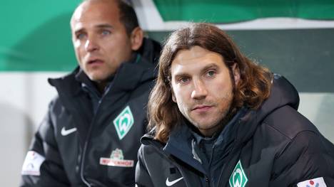 Co-Trainer Torsten Frings von Werder Bremen mit Viktor Skripnik