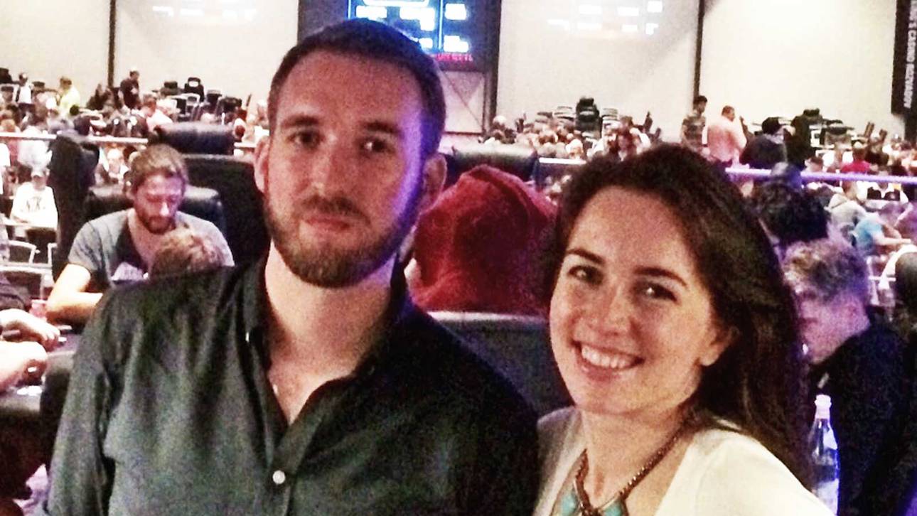 SPORT1-Reporter Sebastian Mittag traf Liv Boeree im King's Casino im tschechischen Rozvadov