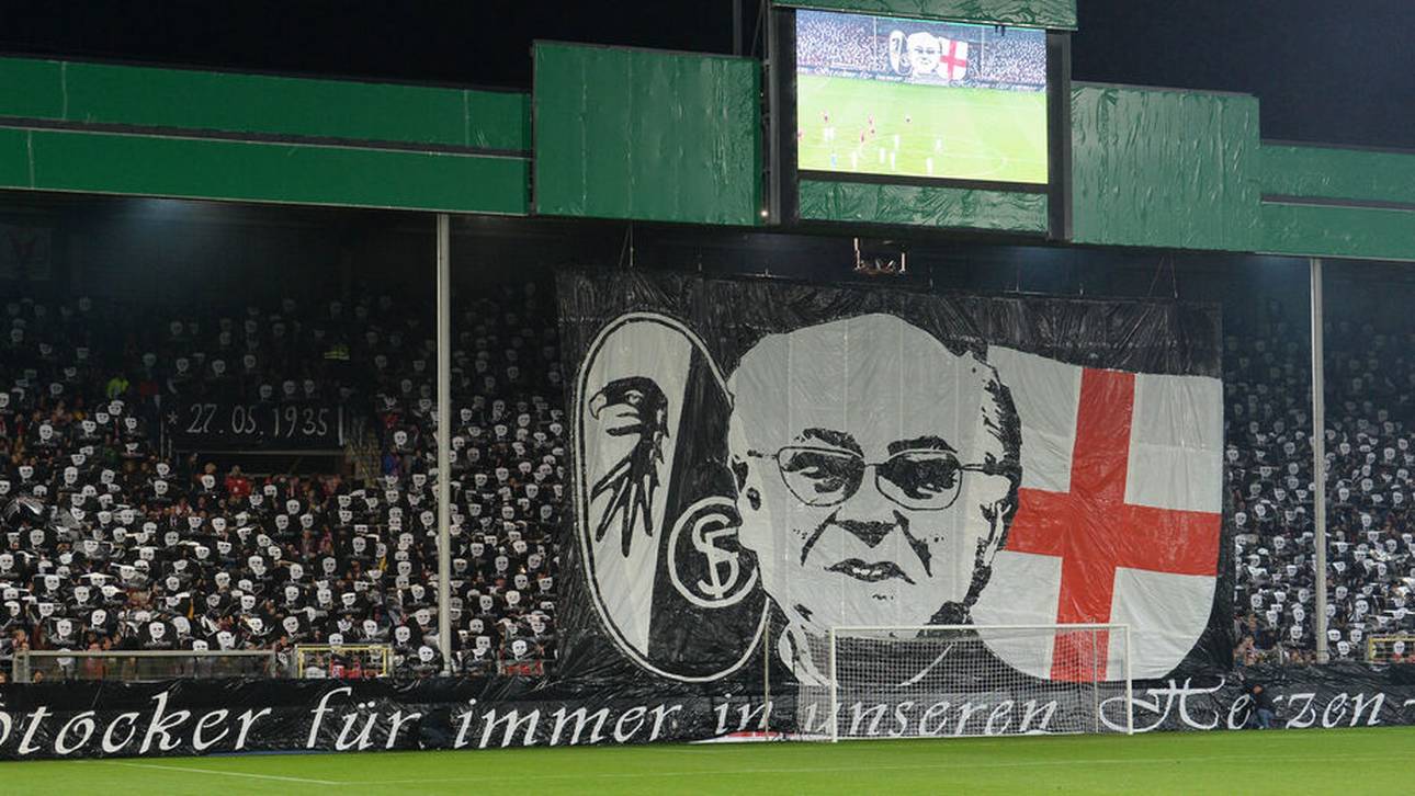 Zum 10. Todestag Stockers präsentierten Freiburg-Fans 2019 eine große Choreo