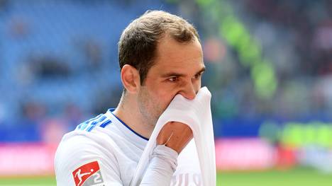Pierre-Michel Lasogga erlebte die Pleite des Hamburger SV gegen den FC Ingolstadt als Einwechselspieler