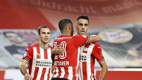 Mario Götze feierte mit der PSV Eindhoven einen klaren Sieg über Den Haag