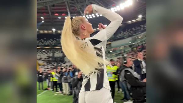 Meisterfeier: Alisha Lehmanns Auftritt sorgt für Ärger