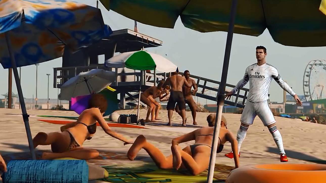 Ronaldo pöbelt in Computerspiel