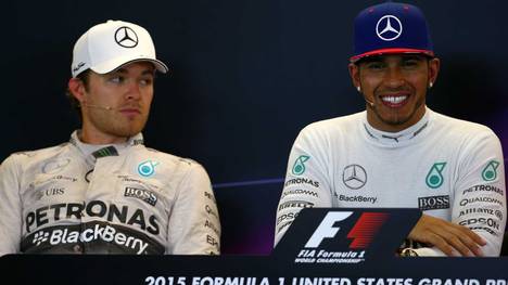Nico Rosberg (l.) zog im Kampf um die WM den Kürzeren gegen Lewis Hamilton