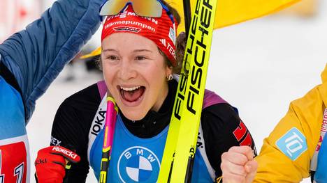 Sophia Schneider gewann bei der Biathlon-WM unverhofft Bronze mit der Staffel