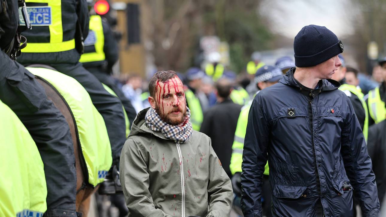 Üble Schlägerei vor Londoner Derby