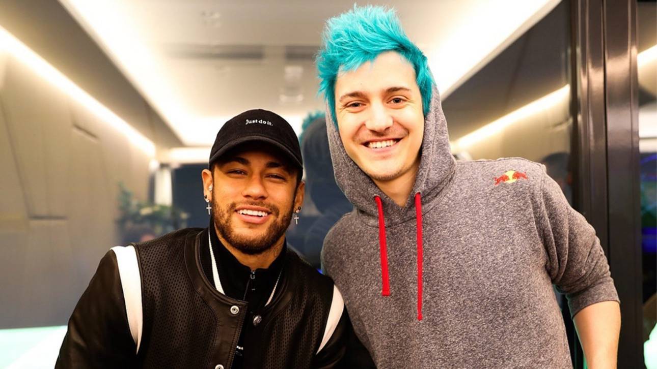 Neymar trifft Fortnite-Star Ninja