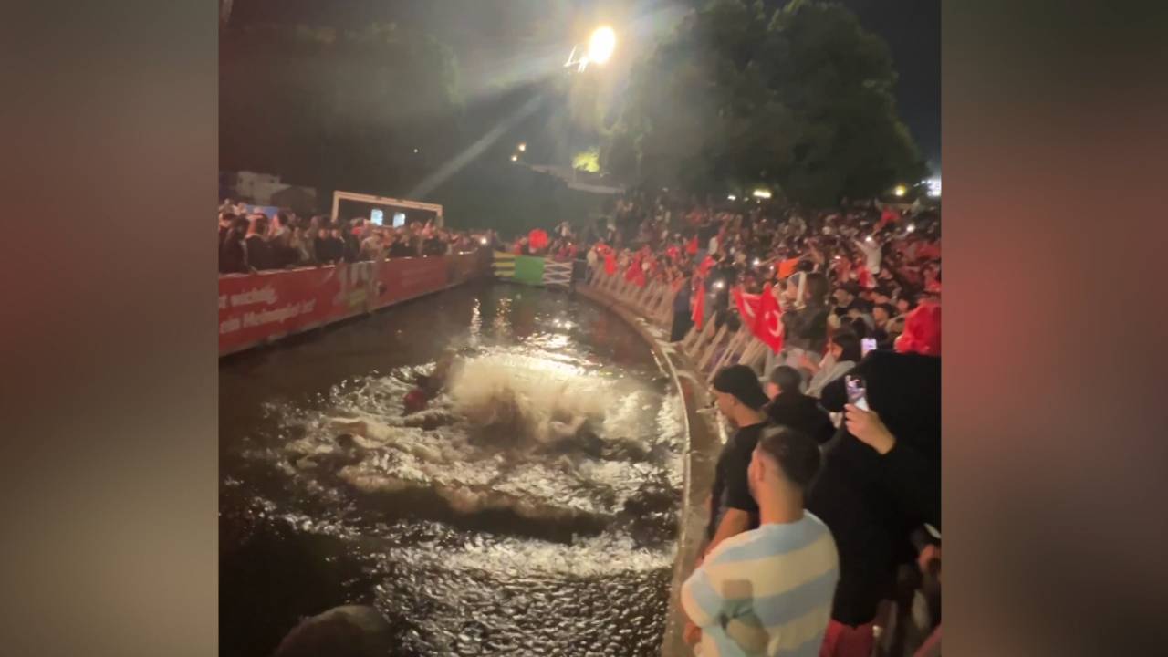 Sprung in den Olympiasee! Türken eskalieren in der Münchener Fanzone | EM 2024