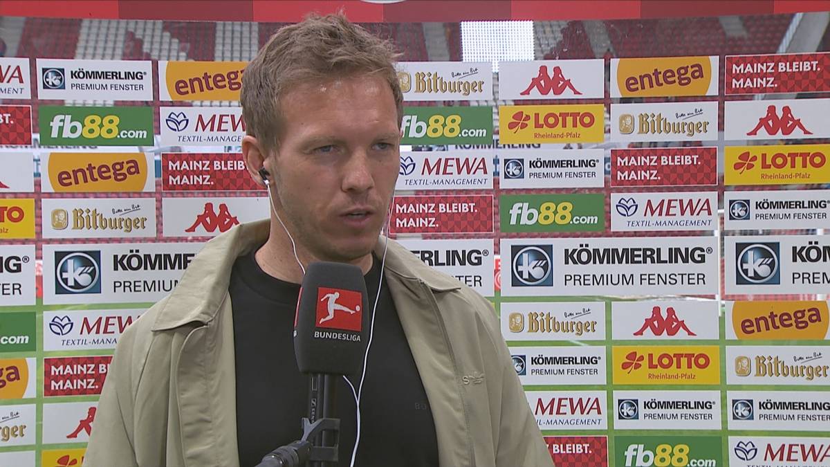 Bayern-Trainer Julian Nagelsmann kritisiert das Abwehrverhalten seiner Mannschaft gegen Mainz und nennt die Gründe für die Niederlage. 