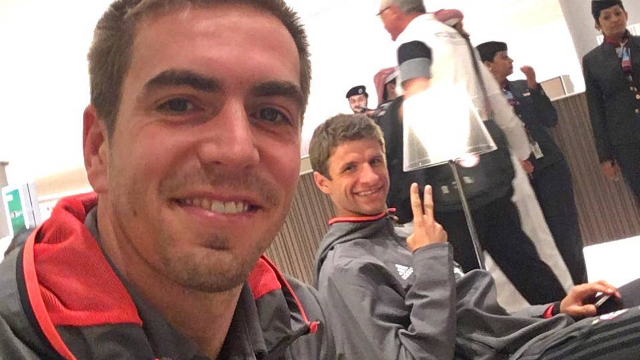 FC Bayern in Doha gelandet