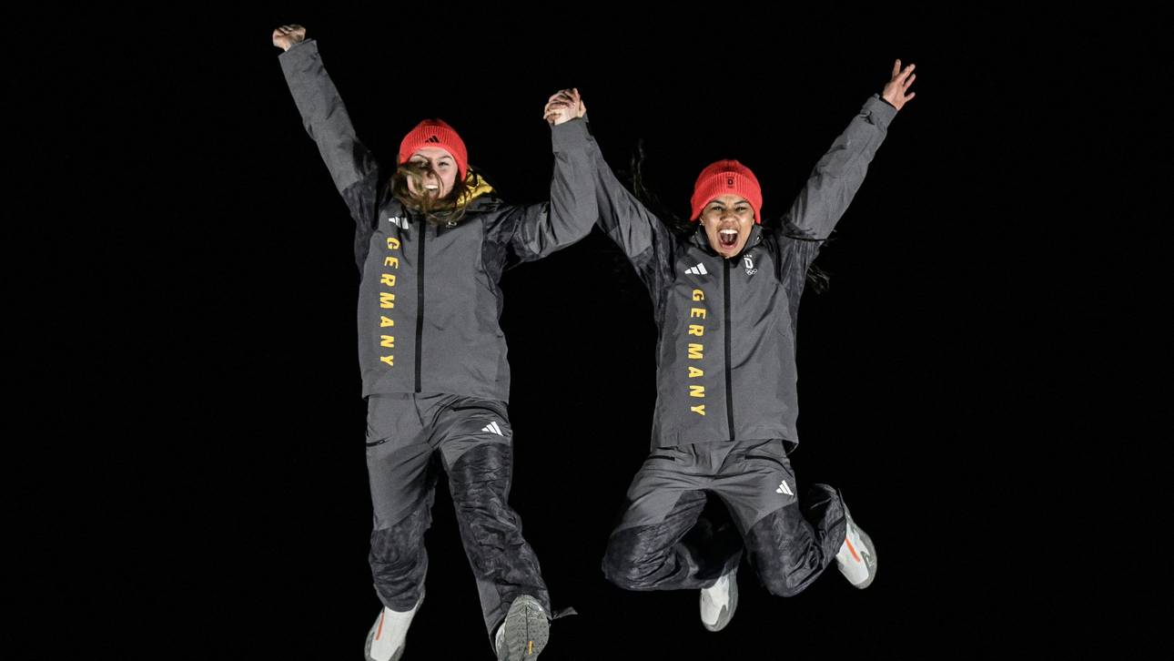Laura Nolte und Deborah Levi jubeln über Gold