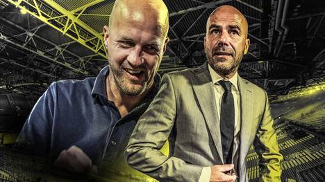 Jordi Cruyff (l.) arbeitete in Israel mit Peter Bosz (M.) zusammen