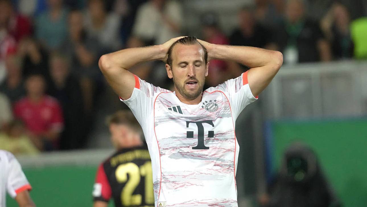 Harry Kane scheiterte zum ersten Mal in einem Bayern-Pflichtspiel vom Elfmeterpunkt