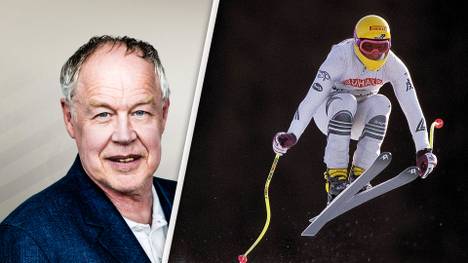 SPORT1-Redakteur Wolfgang Kleine (l.) blickt auf den letzten deutschen Ski-Alpin-Weltmeister Hansjörg Tauscher zurück
