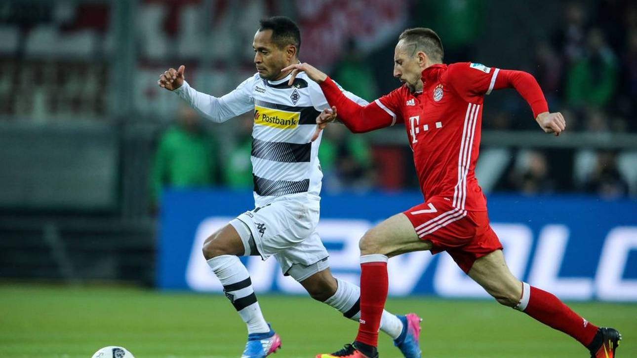 Raffael (l.) traf mit Hertha und Gladbach auf Franck Ribéry (r.)