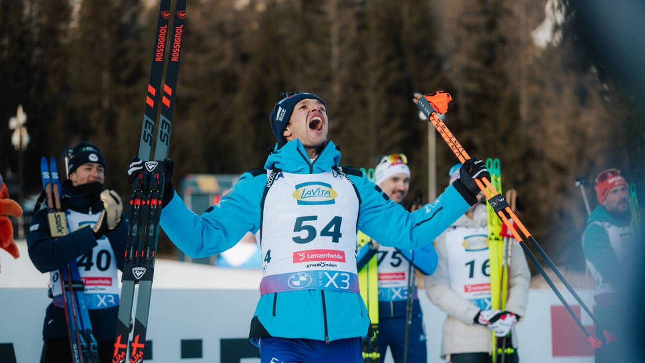 Biathlet hängt deutschen Langläufer ab