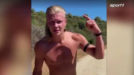 Erling Haaland weilt im Sommerurlaub auf Sardinien. In der italienischen Hitze arbeitet der Superstar an seinem Top-Speed.