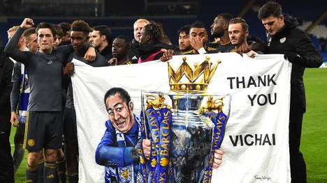 Bereits am vergangenen Wochenende würdigten die Leicester-Spieler ihren verstorbenen Eigner