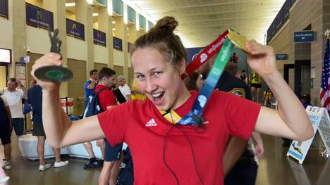 Die deutsche Mannschaft sahnt am zweiten Wettkampftag bei den World Games richtig ab. Alleine beim Flossenschwimmen sammelt das Team zahlreiche Medaillen.