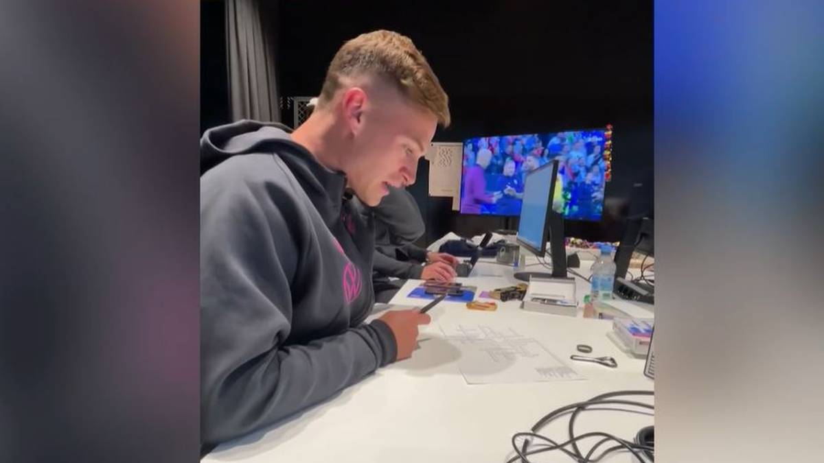 The DFB team posted on their Instagram account how Joshua Kimmich solved a crossword puzzle with Robert Andrich.  The latter is aimed at the Bayern star.