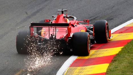 Sebastian Vettel und Ferrari können in Spa nicht mithalten