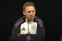 Bei der DFB-Pressekonferenz kommt eine Frage auf, die Trainer Julian Nagelsmann total gegen den Strich geht. 