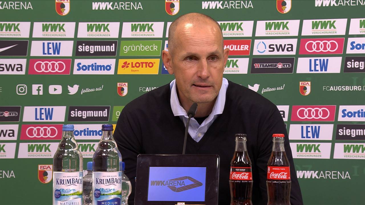 Augsburgs Trainer Heiko Herrlich über die Krise von Florian Niederlechner