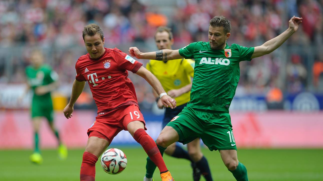 Daniel Baier und Mario Götze im Duell