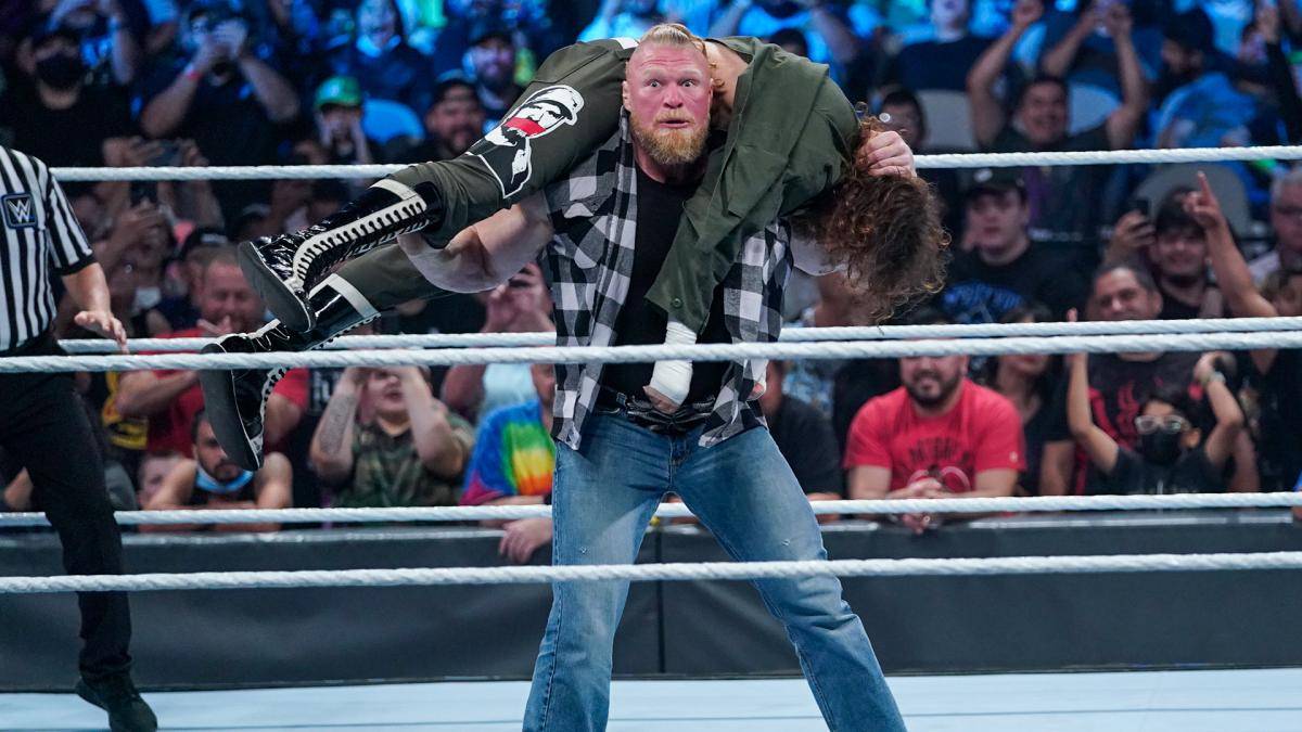 Brock Lesnar wandte sich bei WWE Friday Night SmackDown gegen Sami Zayn
