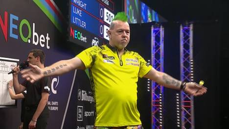 Peter Wright gewinnt die German Darts Championship in Hildesheim mit 8:5 gegen Luke Littler. Der Schotte liegt zwischendurch 3:5 zurück und gewinnt anschließend sechs Legs in Folge.