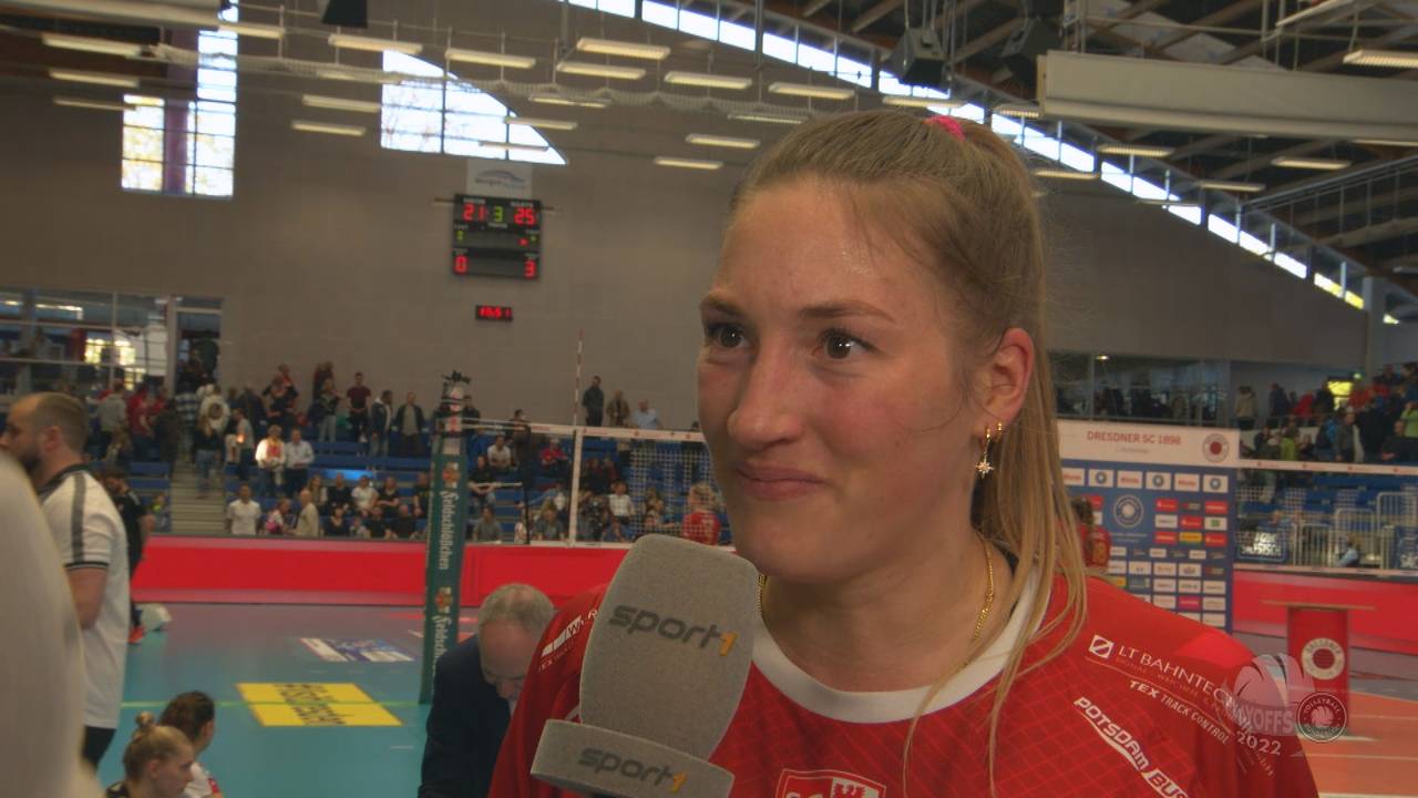 Volleyball Bundesliga: Laura Emonts über Potsdammer Playoffs-Sieg gegen Dresden
