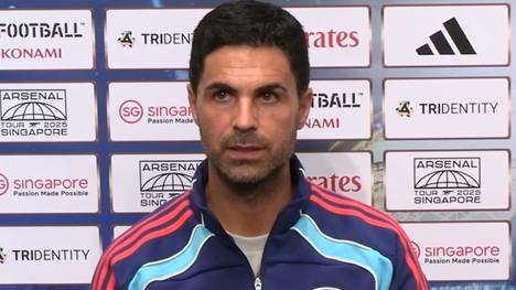 Der FC Arsenal sucht auf der Stürmer-Position nach Verstärkung. Auf dem Radar ist unter anderem Viktor Gyökeres. Nun äußert sich Arsenal-Coach Mikel Arteta zu den Spekulationen.