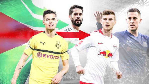 Julian Weigl, Isco, Timo Werner und Eden Hazard könnten im Sommer 2019 wechseln